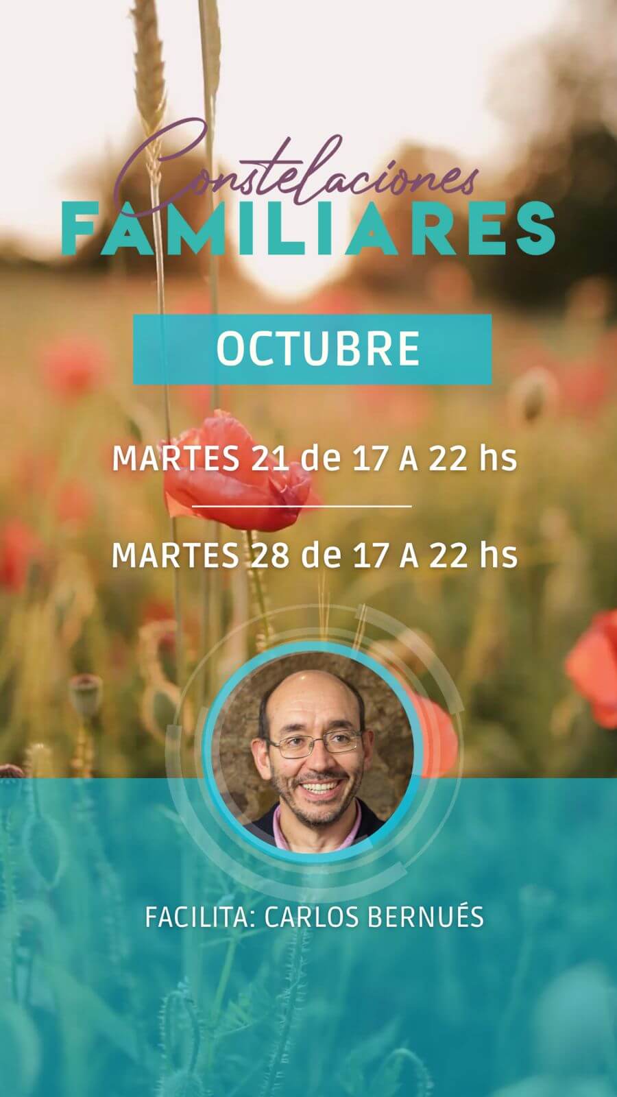 Talleres de Constelaciones Familiares 21 y 28 OCT 2025 - Carlos Bernués